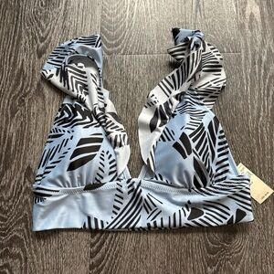 American Eagle Blue Print Bikini Top